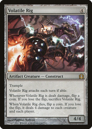 Volatile Rig [Return to Ravnica] | Jomio and Rueliete's Cards and Comics