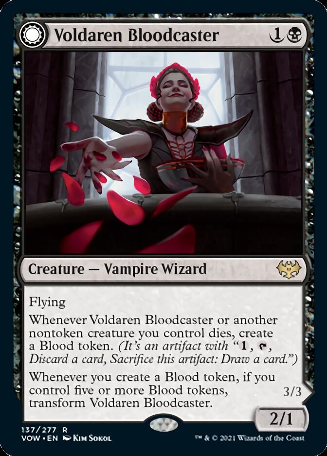 Voldaren Bloodcaster // Bloodbat Summoner [Innistrad: Crimson Vow] | Jomio and Rueliete's Cards and Comics