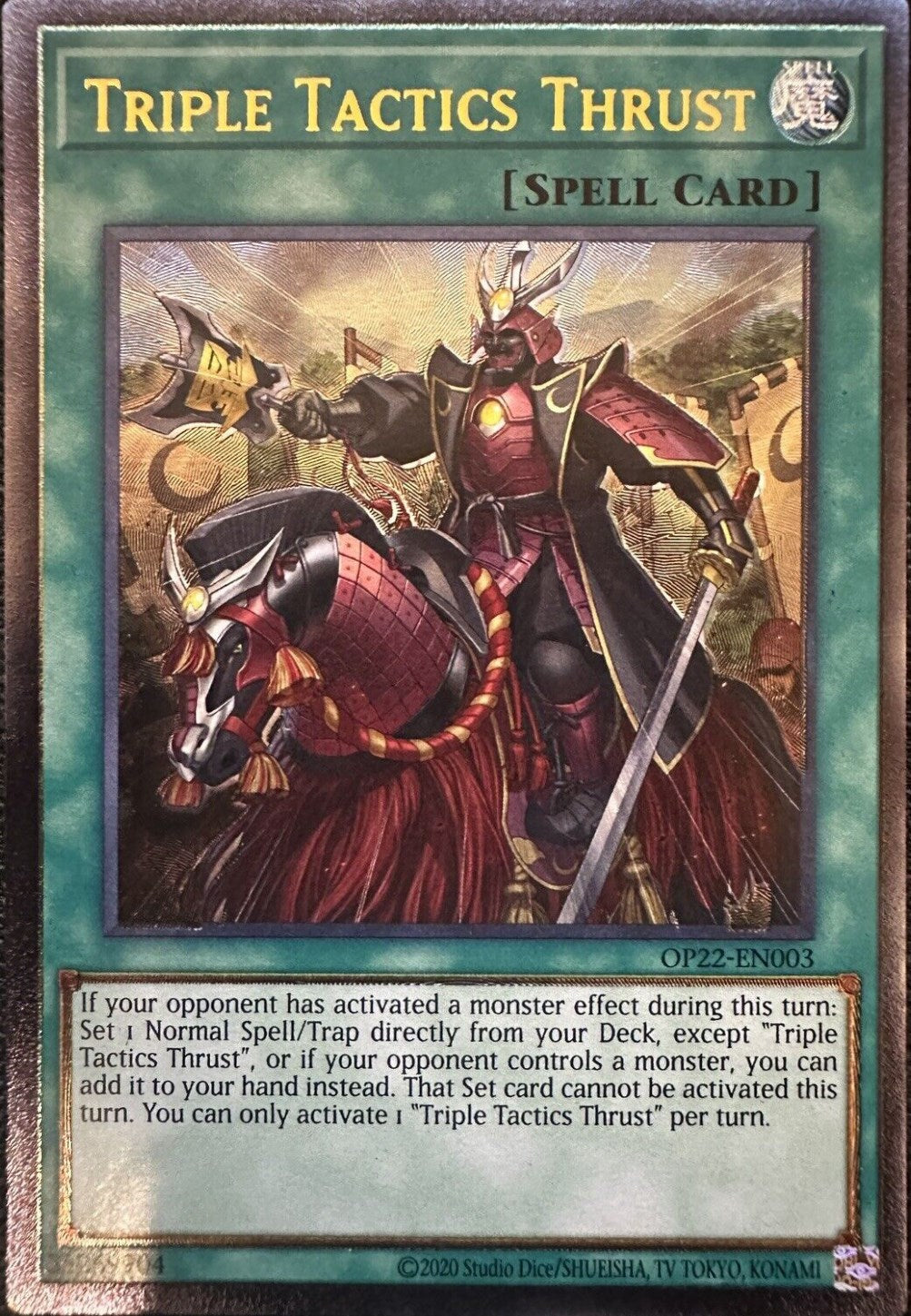 Triple Tactics Thrust [OP22-EN003] Ultimate Rare | Jomio and Rueliete's Cards and Comics