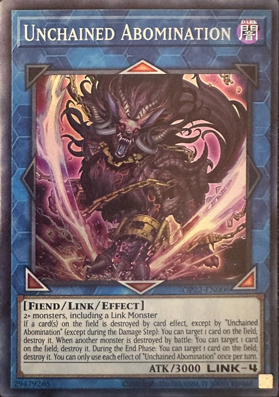 Unchained Abomination [OP22-EN006] Super Rare | Jomio and Rueliete's Cards and Comics