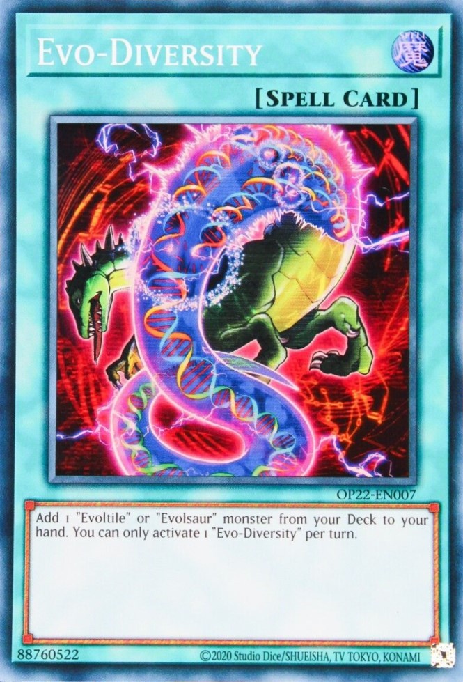 Evo-Diversity [OP22-EN007] Super Rare | Jomio and Rueliete's Cards and Comics