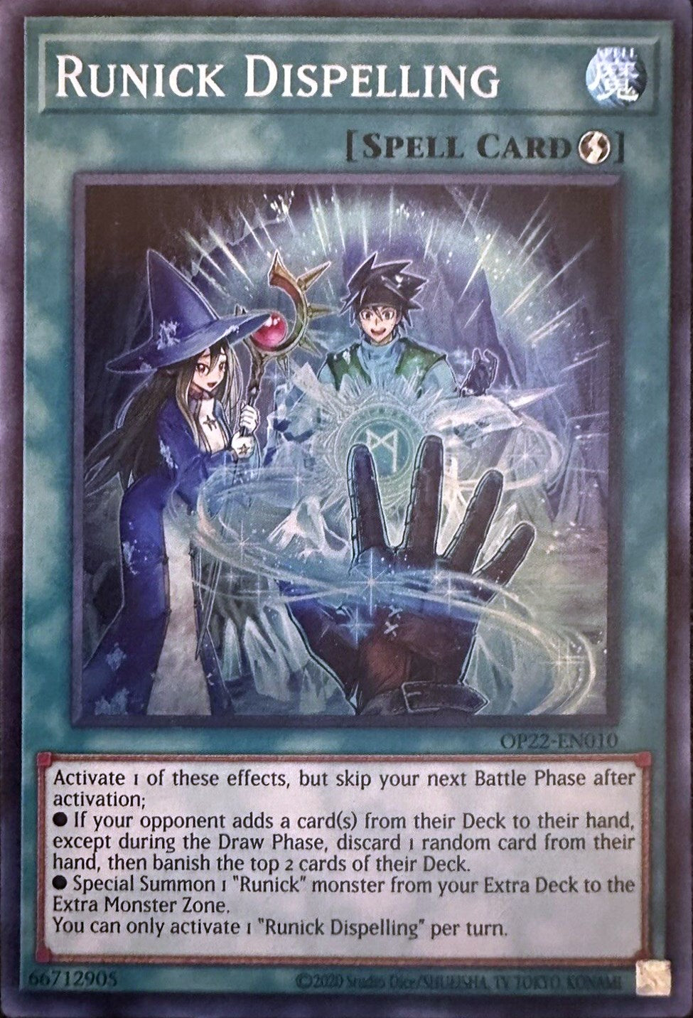 Runick Dispelling [OP22-EN010] Super Rare | Jomio and Rueliete's Cards and Comics