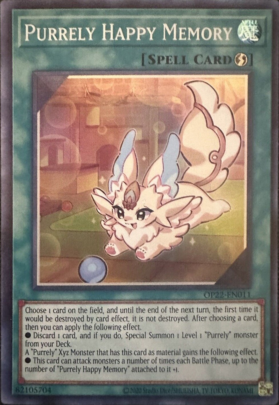 Purrely Happy Memory [OP22-EN011] Super Rare | Jomio and Rueliete's Cards and Comics