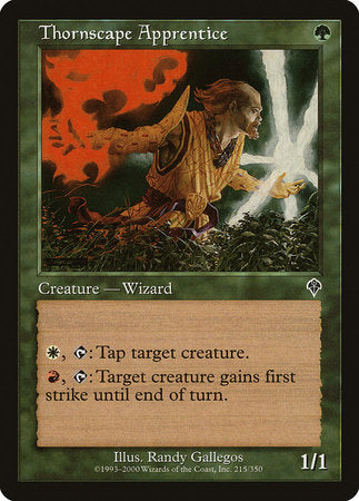 Thornscape Apprentice [Invasion] | Jomio and Rueliete's Cards and Comics