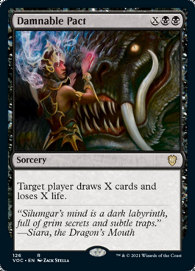 Damnable Pact [Innistrad: Crimson Vow Commander] | Jomio and Rueliete's Cards and Comics