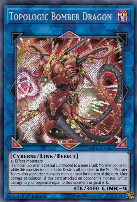 Topologic Bomber Dragon [MP18-EN065] Secret Rare | Jomio and Rueliete's Cards and Comics