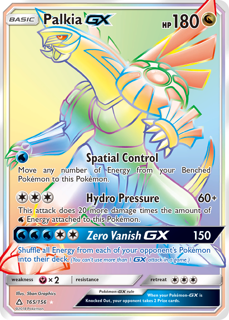 Palkia GX (165/156) [Sun & Moon: Ultra Prism] | Jomio and Rueliete's Cards and Comics