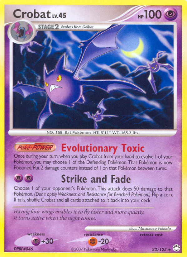 Crobat (23/123) [Diamond & Pearl: Mysterious Treasures] | Jomio and Rueliete's Cards and Comics