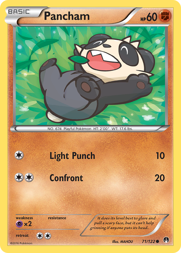 Pancham (71/122) [XY: BREAKpoint] | Jomio and Rueliete's Cards and Comics
