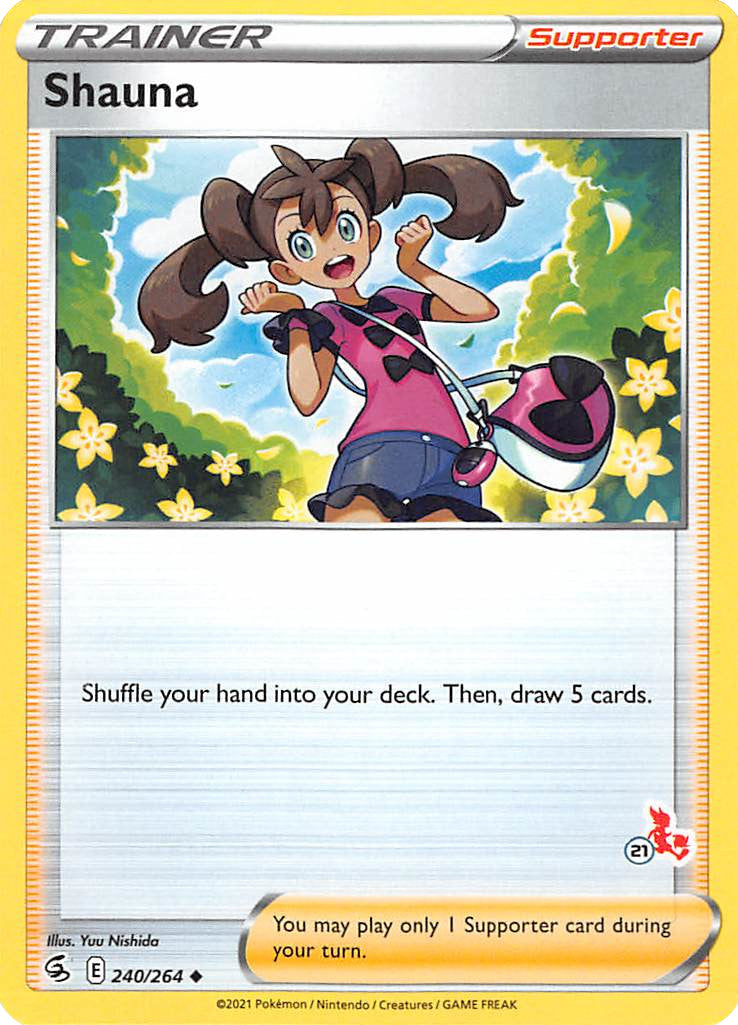 Shauna (240/264) (Cinderace Stamp #21) [Battle Academy 2022] | Jomio and Rueliete's Cards and Comics