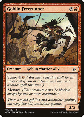 Goblin Freerunner [Oath of the Gatewatch] | Jomio and Rueliete's Cards and Comics