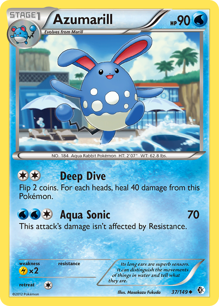 Azumarill (37/149) [Black & White: Boundaries Crossed] | Jomio and Rueliete's Cards and Comics