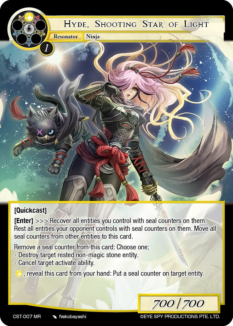Hyde, Shooting Star of Light (CST-007 MR) [Clash of the Star Trees] | Jomio and Rueliete's Cards and Comics
