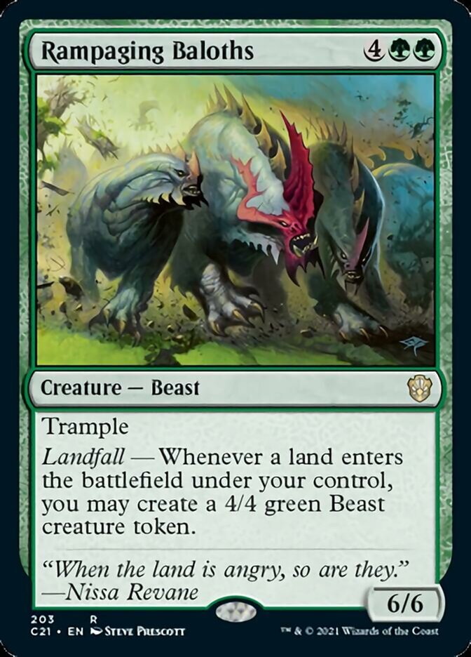 Rampaging Baloths [Commander 2021] | Jomio and Rueliete's Cards and Comics