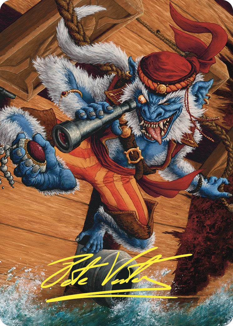 Treasure Nabber Art Card (Gold-Stamped Signature) [Commander Masters Art Series] | Jomio and Rueliete's Cards and Comics