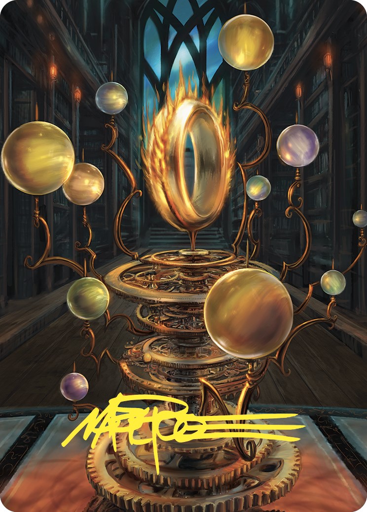 Sol Ring Art Card (Gold-Stamped Signature) [Commander Masters Art Series] | Jomio and Rueliete's Cards and Comics