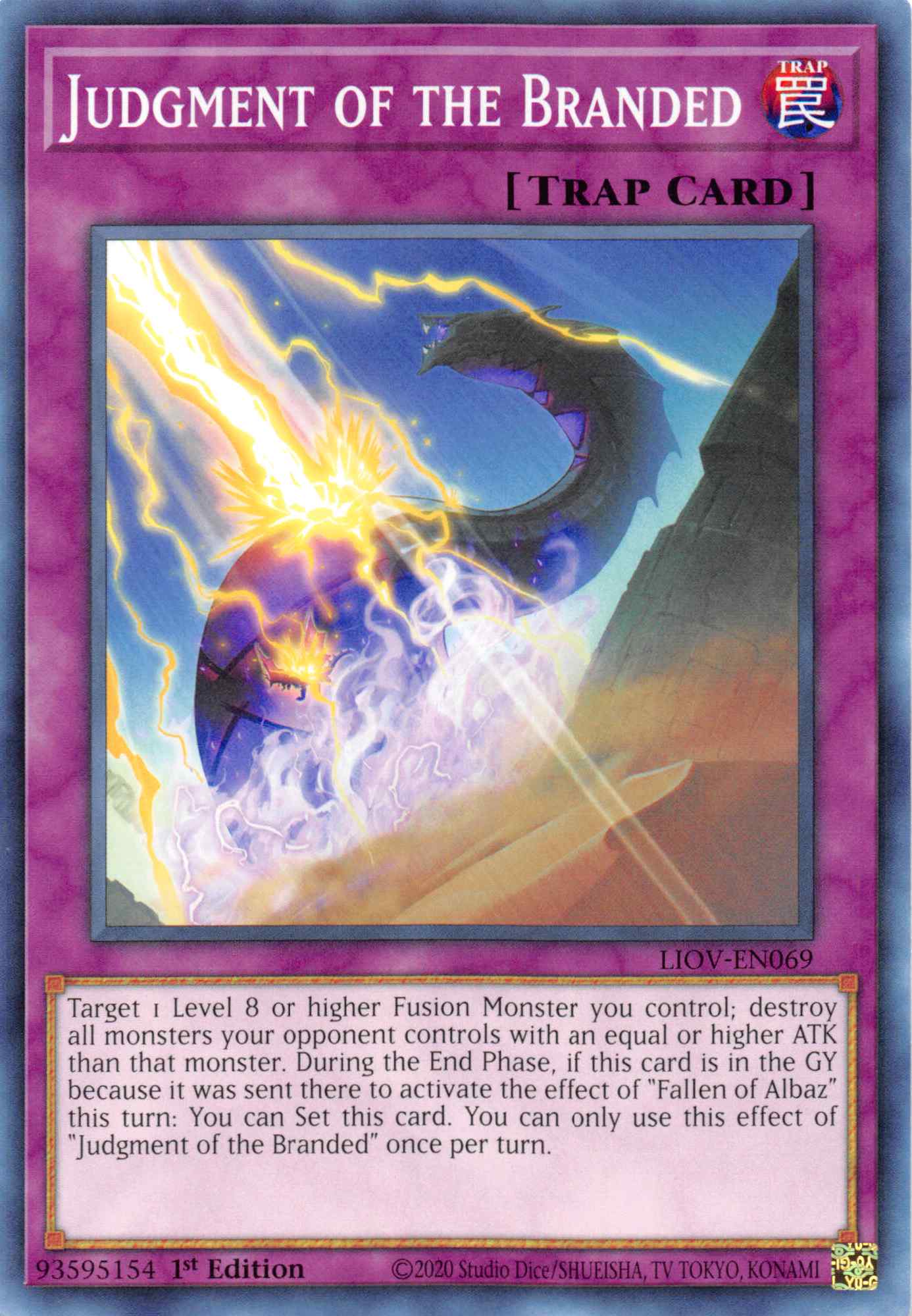 Judgment of the Branded [LIOV-EN069] Common | Jomio and Rueliete's Cards and Comics