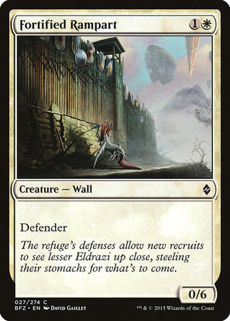 Fortified Rampart [Battle for Zendikar] | Jomio and Rueliete's Cards and Comics