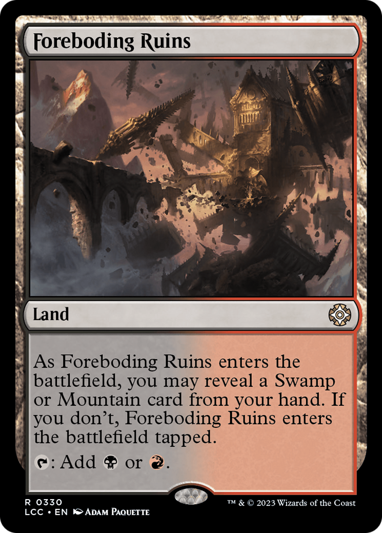 Foreboding Ruins [The Lost Caverns of Ixalan Commander] | Jomio and Rueliete's Cards and Comics