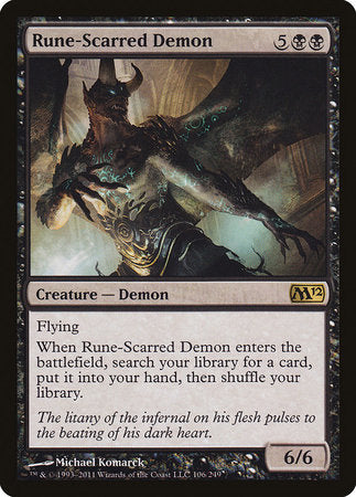 Rune-Scarred Demon [Magic 2012] | Jomio and Rueliete's Cards and Comics