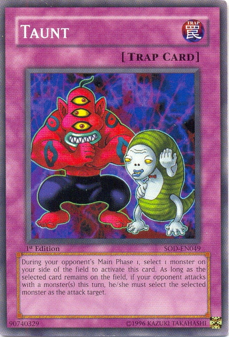 Taunt [SOD-EN049] Common | Jomio and Rueliete's Cards and Comics