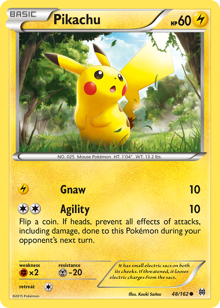 Pikachu (48/162) [XY: BREAKthrough] | Jomio and Rueliete's Cards and Comics