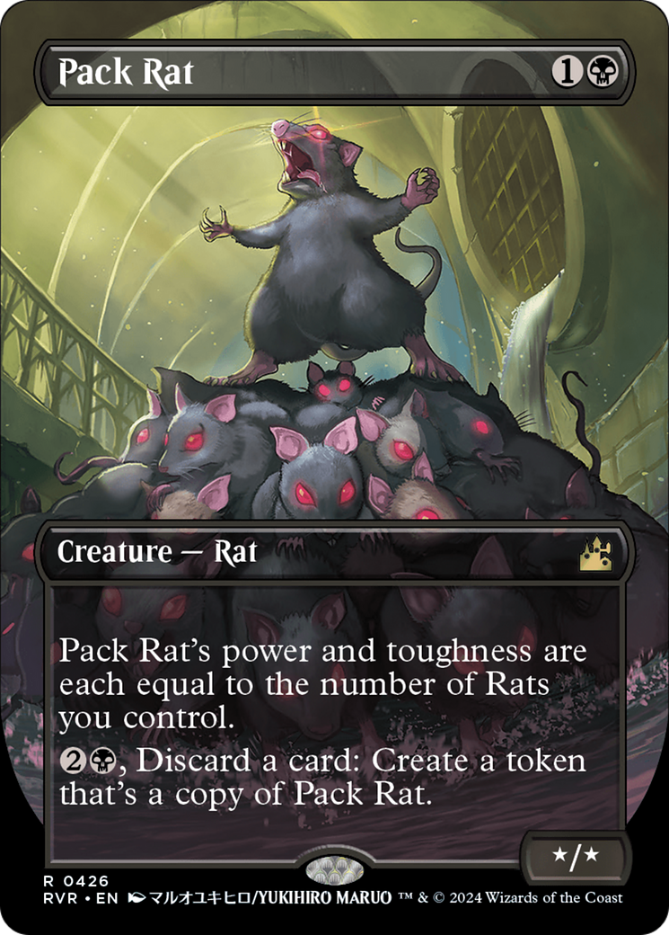 Pack Rat (Anime Borderless) [Ravnica Remastered] | Jomio and Rueliete's Cards and Comics
