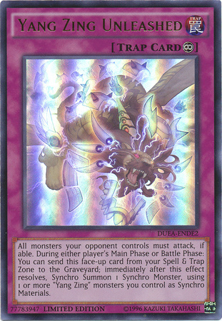 Yang Zing Unleashed [DUEA-ENDE2] Ultra Rare | Jomio and Rueliete's Cards and Comics