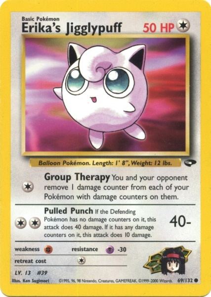 Erika's Jigglypuff (69/132) [Gym Challenge Unlimited] | Jomio and Rueliete's Cards and Comics