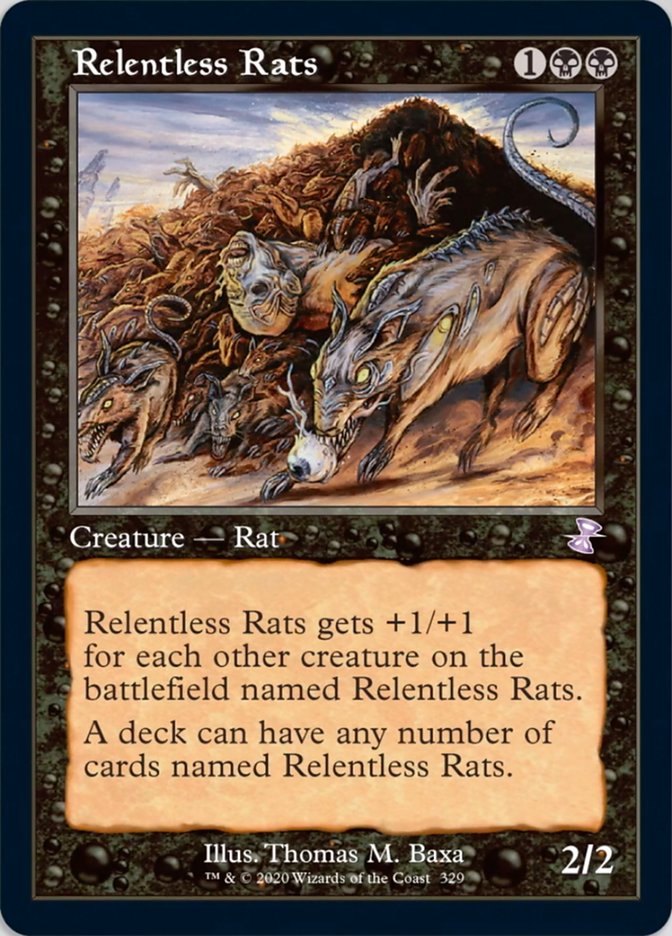 Relentless Rats (Timeshifted) [Time Spiral Remastered] | Jomio and Rueliete's Cards and Comics