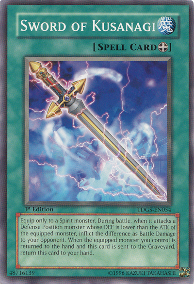 Sword of Kusanagi [TDGS-EN054] Common | Jomio and Rueliete's Cards and Comics