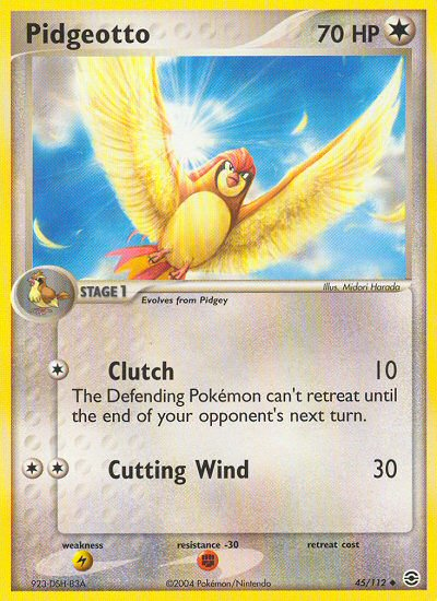 Pidgeotto (45/112) [EX: FireRed & LeafGreen] | Jomio and Rueliete's Cards and Comics