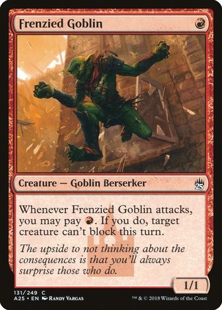 Frenzied Goblin [Masters 25] | Jomio and Rueliete's Cards and Comics