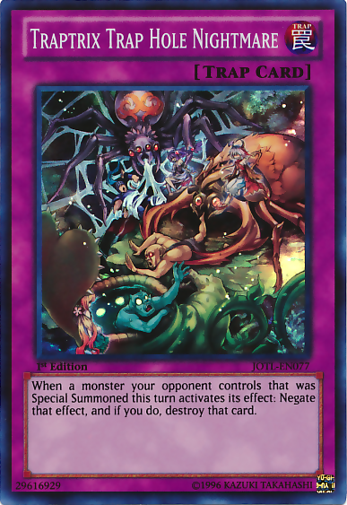 Traptrix Trap Hole Nightmare [JOTL-EN077] Super Rare | Jomio and Rueliete's Cards and Comics