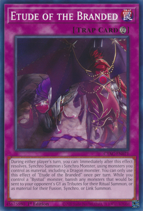 Etude of the Branded [CYAC-EN071] Common | Jomio and Rueliete's Cards and Comics
