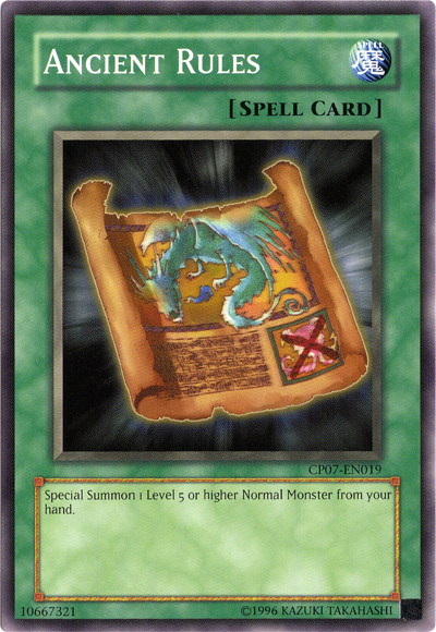 Ancient Rules [CP07-EN019] Common | Jomio and Rueliete's Cards and Comics