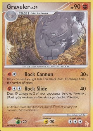 Graveler (2/11) [Diamond & Pearl: Trainer Kit - Lucario] | Jomio and Rueliete's Cards and Comics