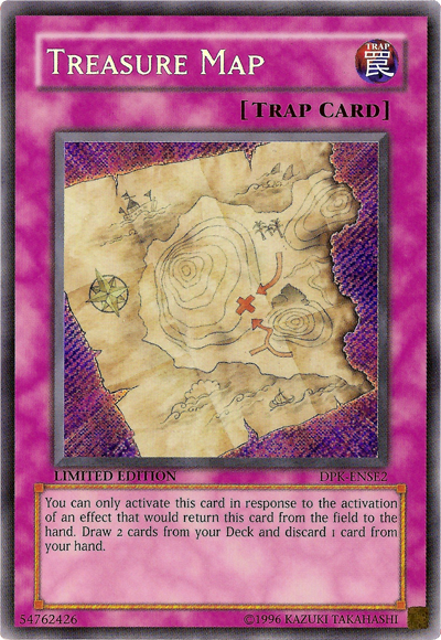 Treasure Map [DPK-ENSE2] Secret Rare | Jomio and Rueliete's Cards and Comics
