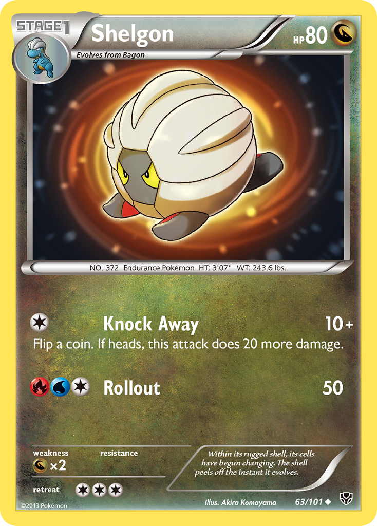 Shelgon (63/101) [Black & White: Plasma Blast] | Jomio and Rueliete's Cards and Comics