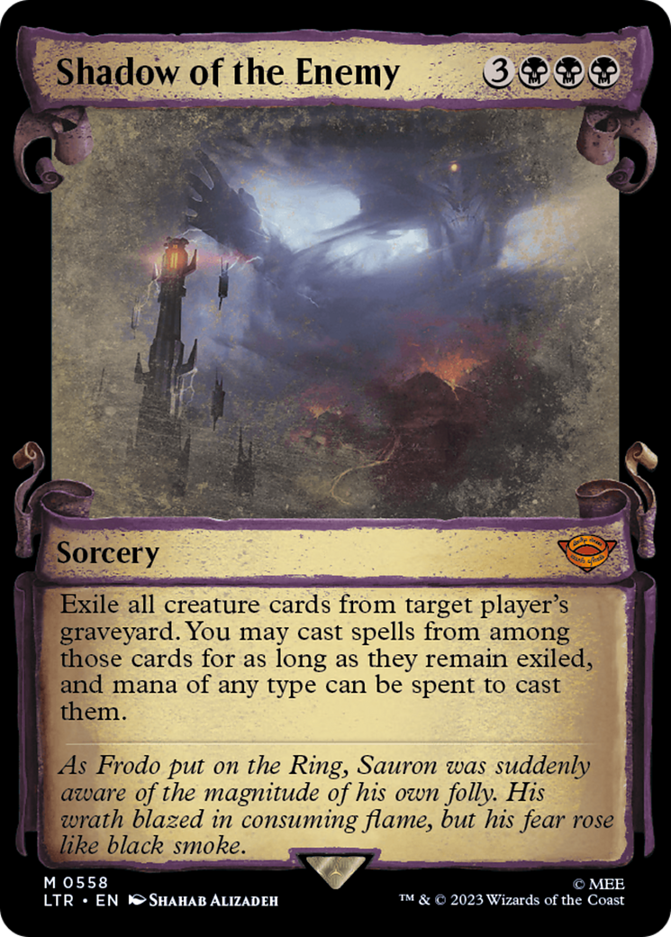 Shadow of the Enemy [The Lord of the Rings: Tales of Middle-Earth Showcase Scrolls] | Jomio and Rueliete's Cards and Comics