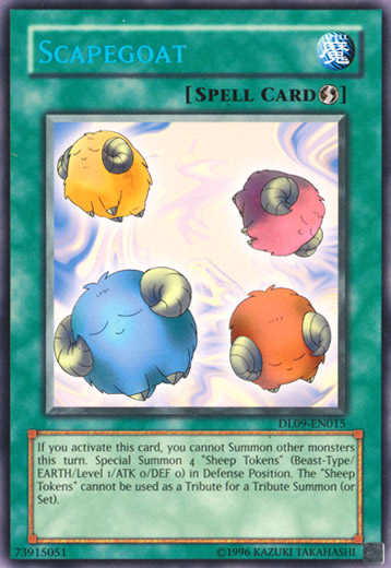 Scapegoat (Blue) [DL09-EN015] Rare | Jomio and Rueliete's Cards and Comics