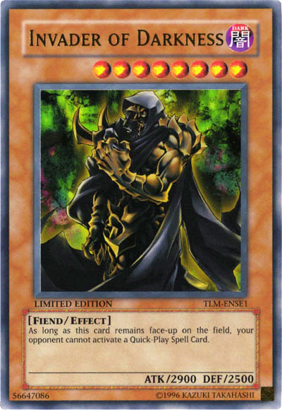 Invader of Darkness [TLM-ENSE1] Ultra Rare | Jomio and Rueliete's Cards and Comics