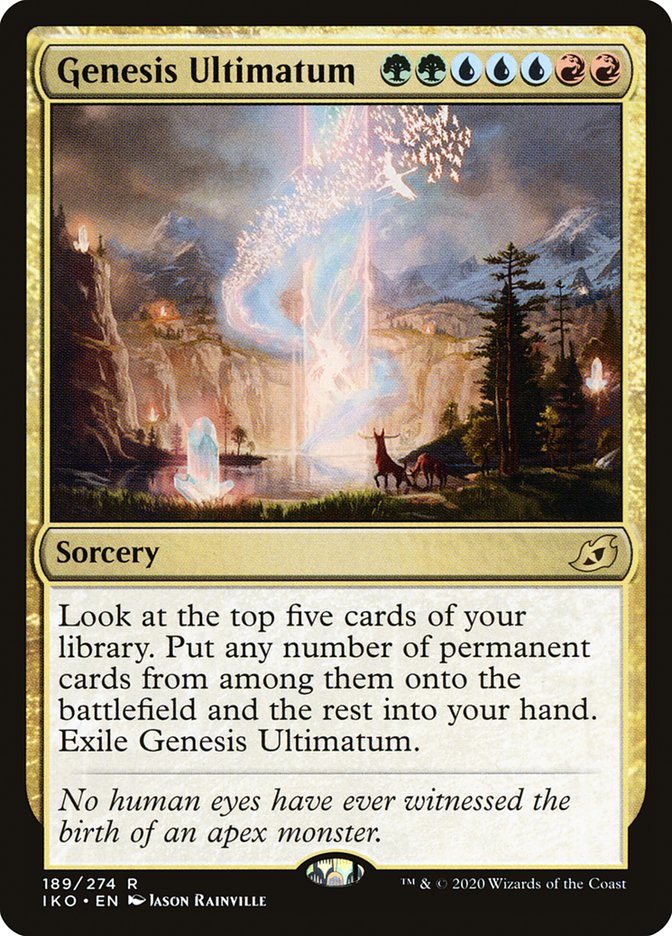 Genesis Ultimatum [Ikoria: Lair of Behemoths] | Jomio and Rueliete's Cards and Comics