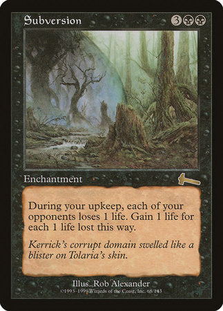 Subversion [Urza's Legacy] | Jomio and Rueliete's Cards and Comics