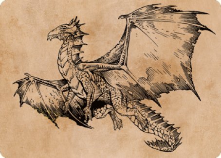 Ancient Bronze Dragon Art Card (58) [Commander Legends: Battle for Baldur's Gate Art Series] | Jomio and Rueliete's Cards and Comics