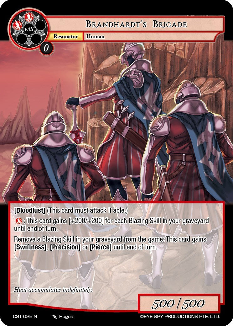 Brandhardt's Brigade (CST-025 N) [Clash of the Star Trees] | Jomio and Rueliete's Cards and Comics