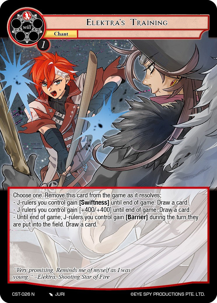 Elektra's Training (CST-026 N) [Clash of the Star Trees] | Jomio and Rueliete's Cards and Comics
