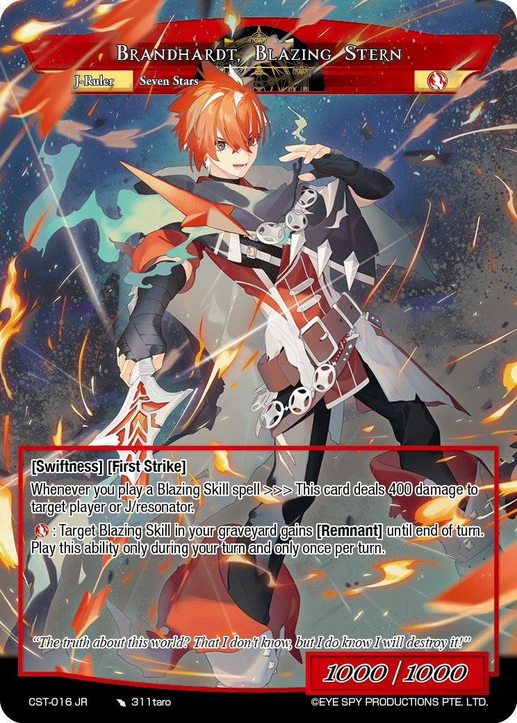 Protuberanz, Star Whip // Brandhardt, Blazing Stern (CST-016 JR) [Clash of the Star Trees] | Jomio and Rueliete's Cards and Comics