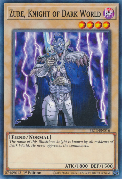 Zure, Knight of Dark World [SR13-EN016] Common | Jomio and Rueliete's Cards and Comics