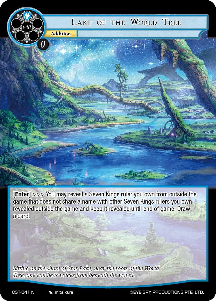 Lake of the World Tree (CST-041 N) [Clash of the Star Trees] | Jomio and Rueliete's Cards and Comics